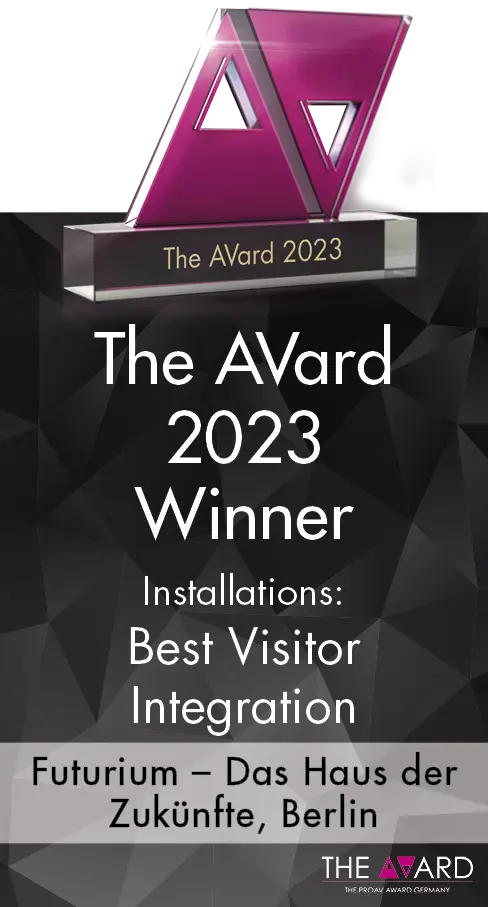 Mehr über den Artikel erfahren The AVard Winner 2023 Best Visitor Integration – Futurium. Das Haus der Zukünfte.