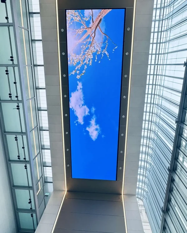 Bertelsmann Hauptstadtrepräsentanz Berlin LED Video Wall Decke im Wintergarten PRO VIDEO GmbH