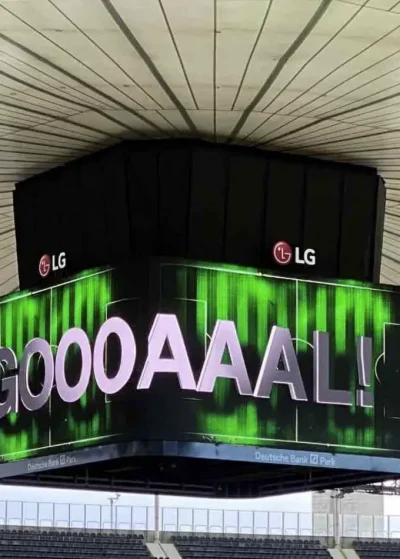 Eintracht Frankfurt Fussball Stadion_LED Video Würfel Goal_Pro Video